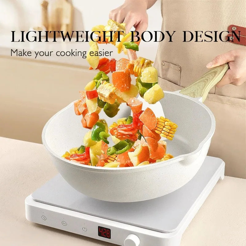 Hign Concerned Pots and Pans Nonstick 14 Piece Cookware Set