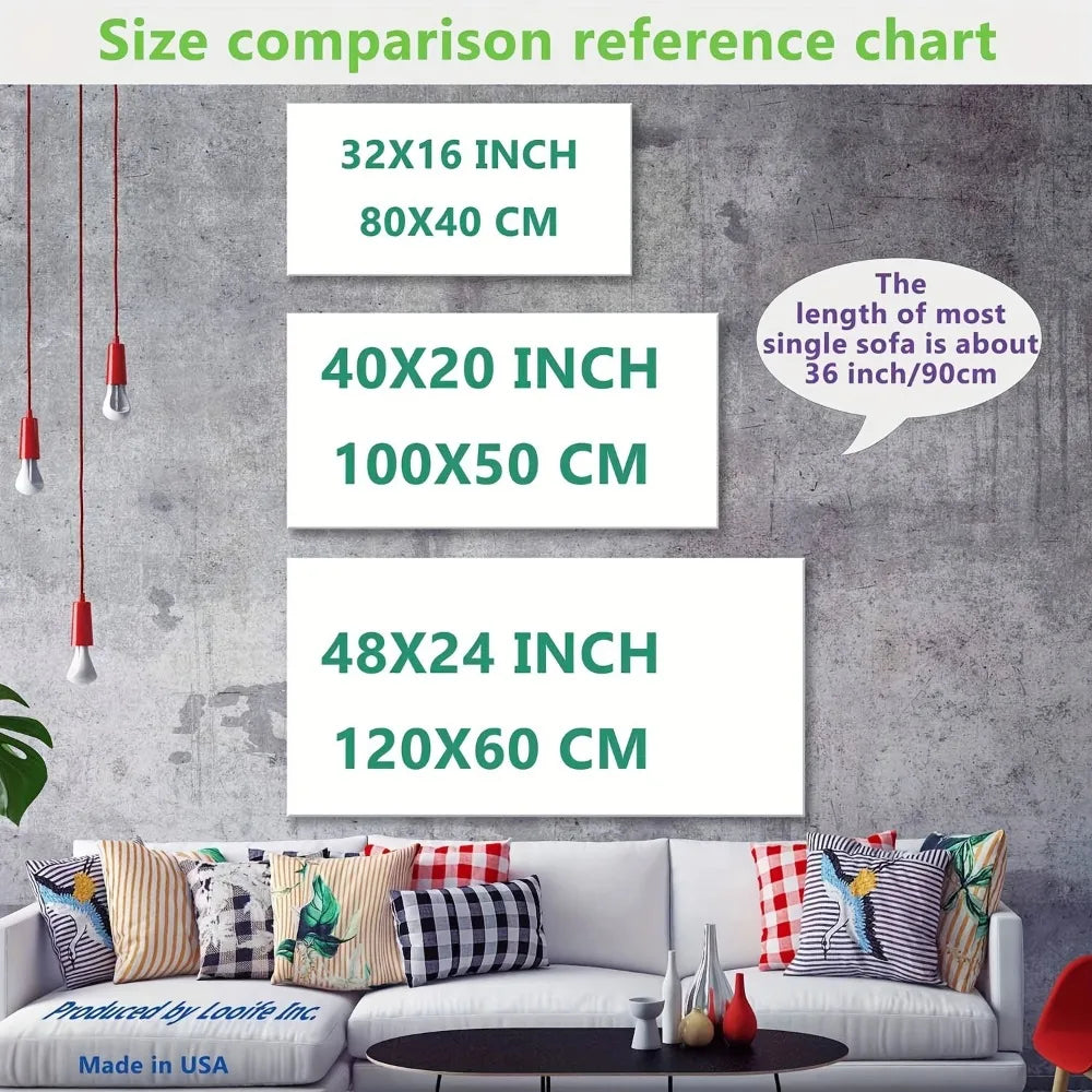 Hign-concerned Abstract Canvas Wall Art In Solid Wood Frame