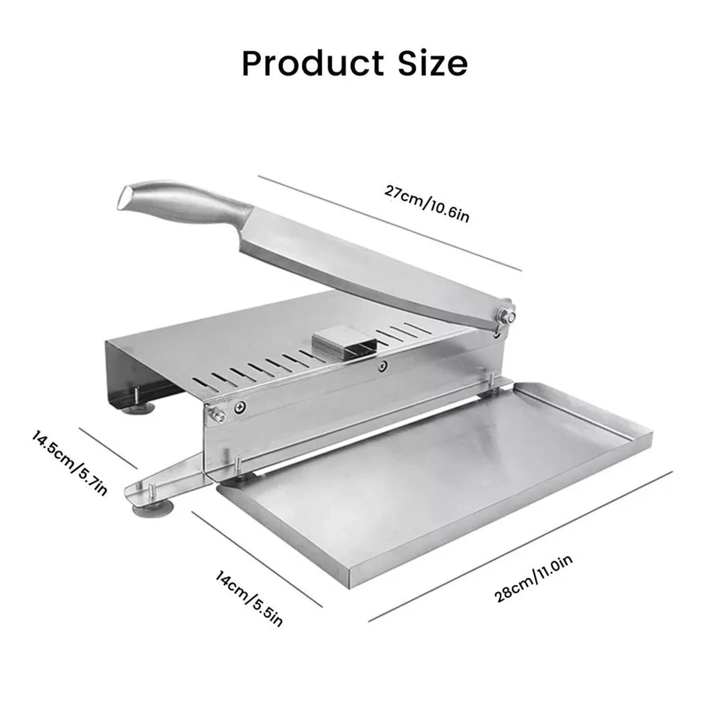 Hign-concerned Manual Meat Slicer Bone Cutter Stainless