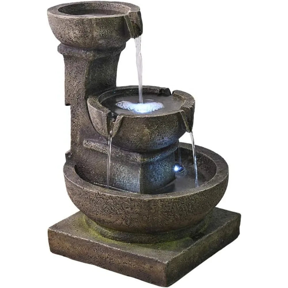 PeterIvan Outdoor Waterfall Fountain For Garden Patio