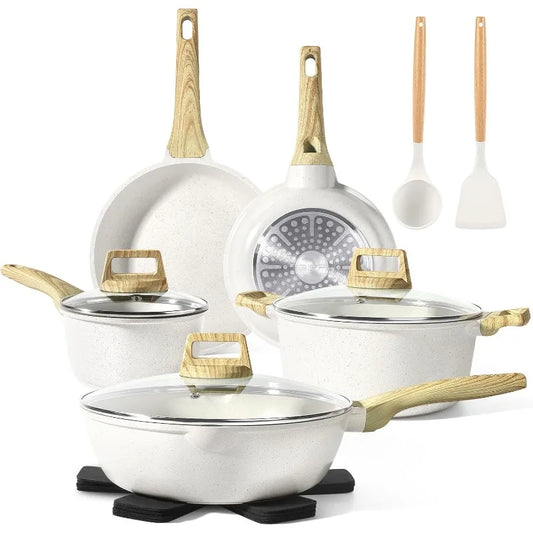 Hign Concerned Pots and Pans Nonstick 14 Piece Cookware Set