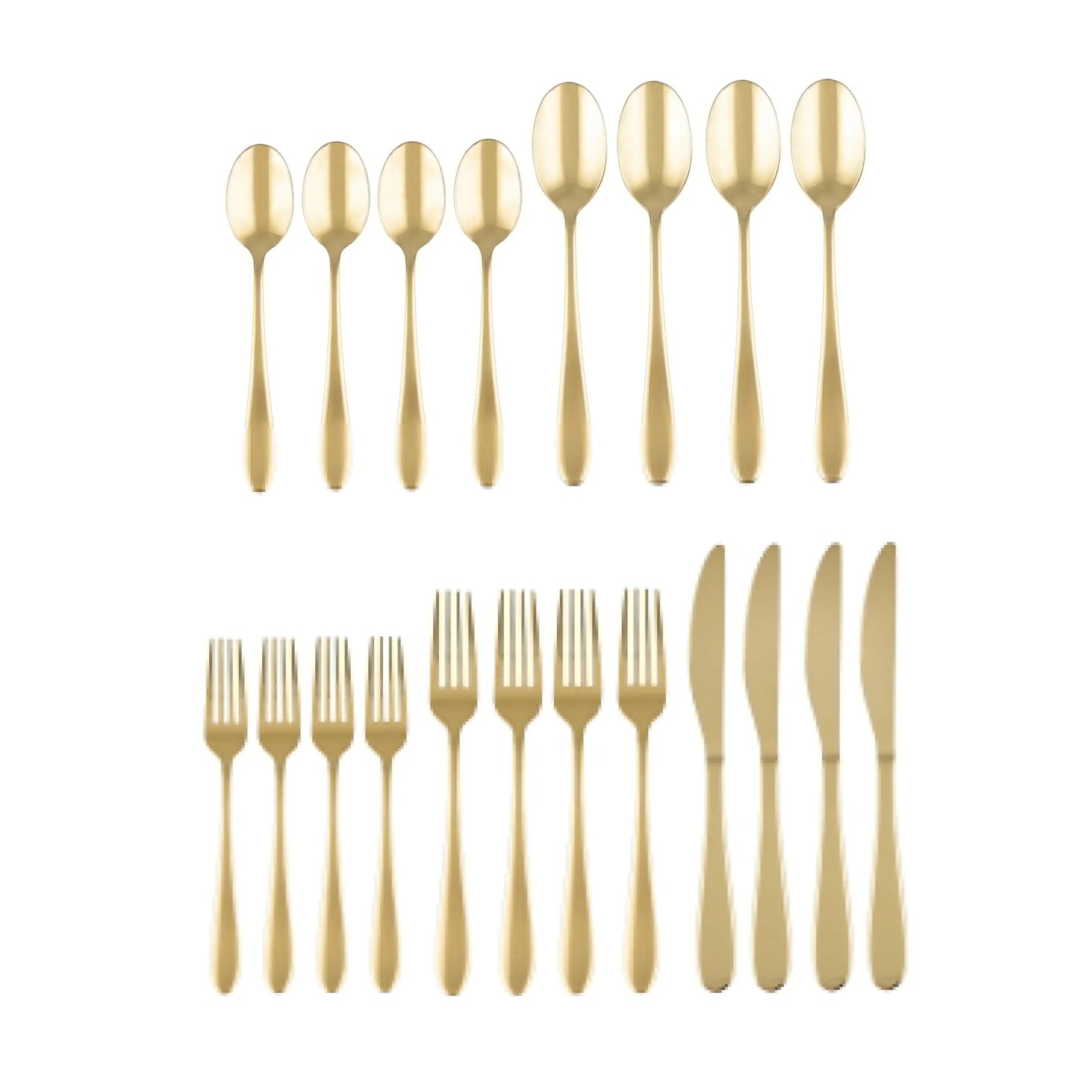 Hign-Concerned Satin 20 Piece Stainless Steel Cutlery Set 4