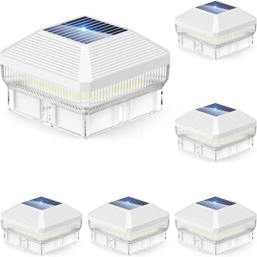 KPSTEK Solar Post Cap Lights 6Pack 40 LED 30 Lumens