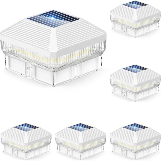 KPSTEK Solar Post Cap Lights 6Pack 40 LED 30 Lumens