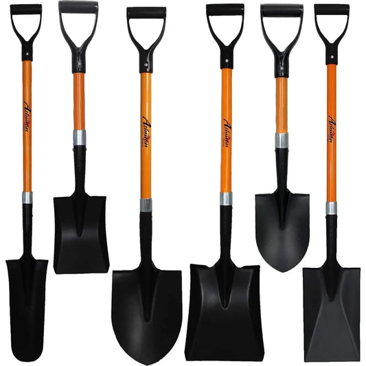 Ashman Assorted Shovels 6 Piece Ergonomic Wood Handles
