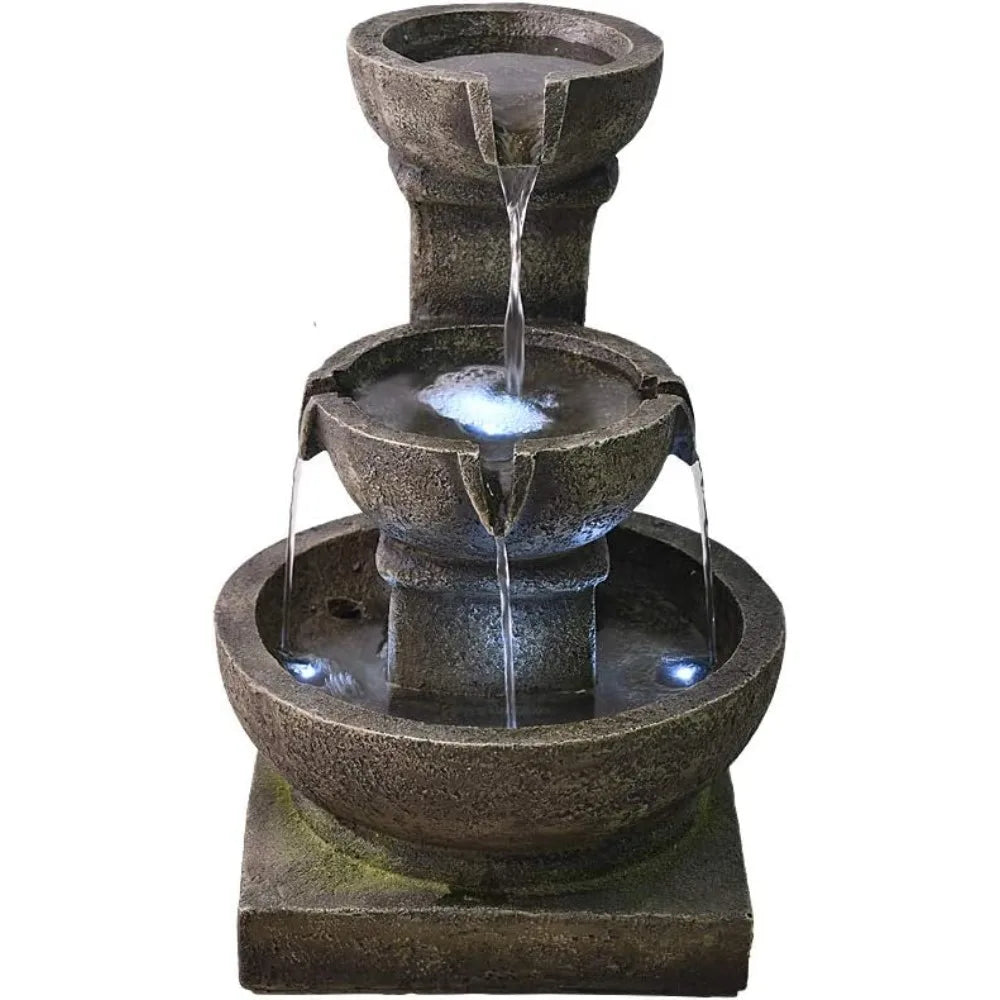 PeterIvan Outdoor Waterfall Fountain For Garden Patio