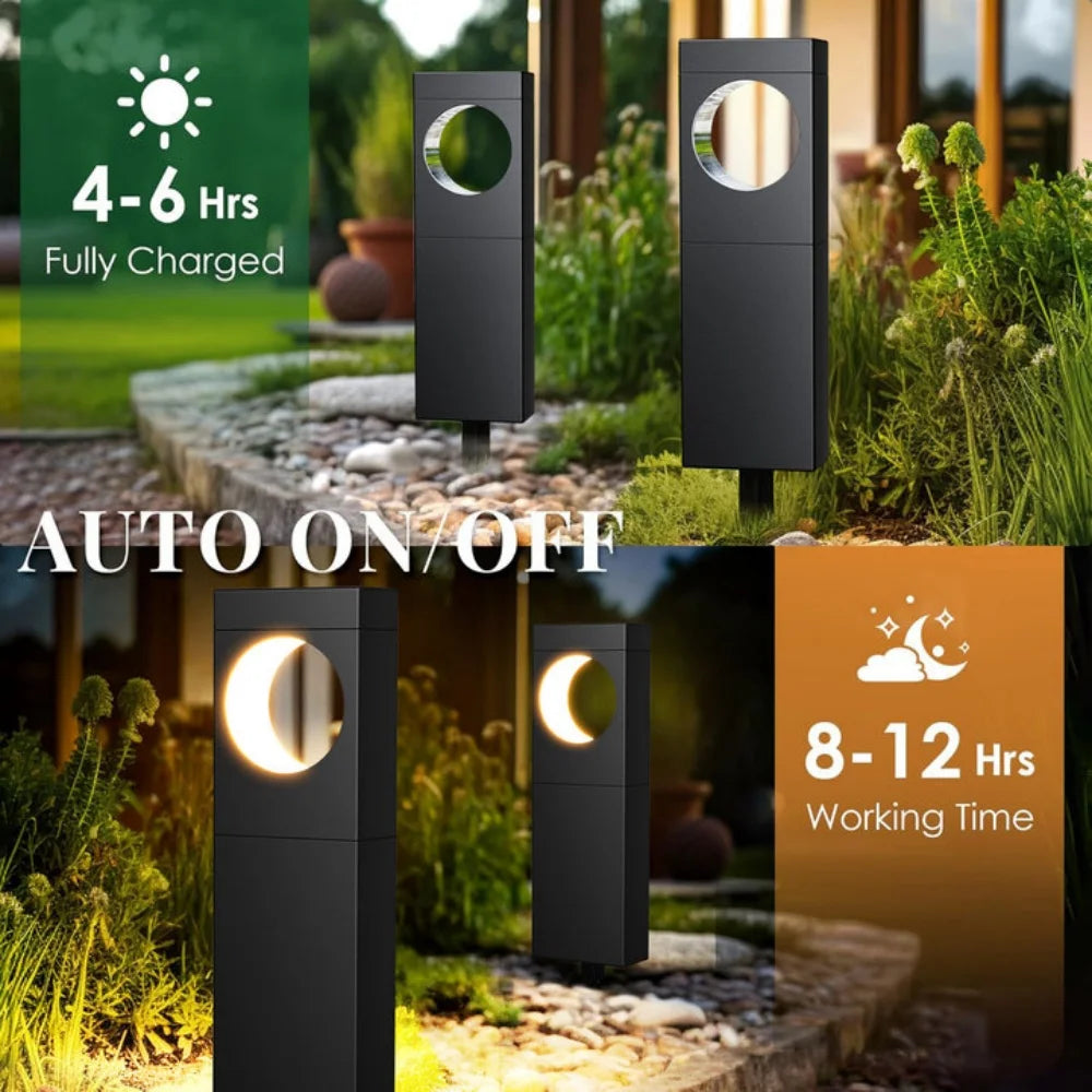 KPSTEK Solar Pathway Lights Outdoor Garden Patio LED Decor