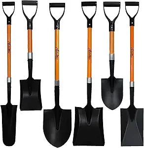 Ashman Assorted Shovels 6 Piece Ergonomic Wood Handles