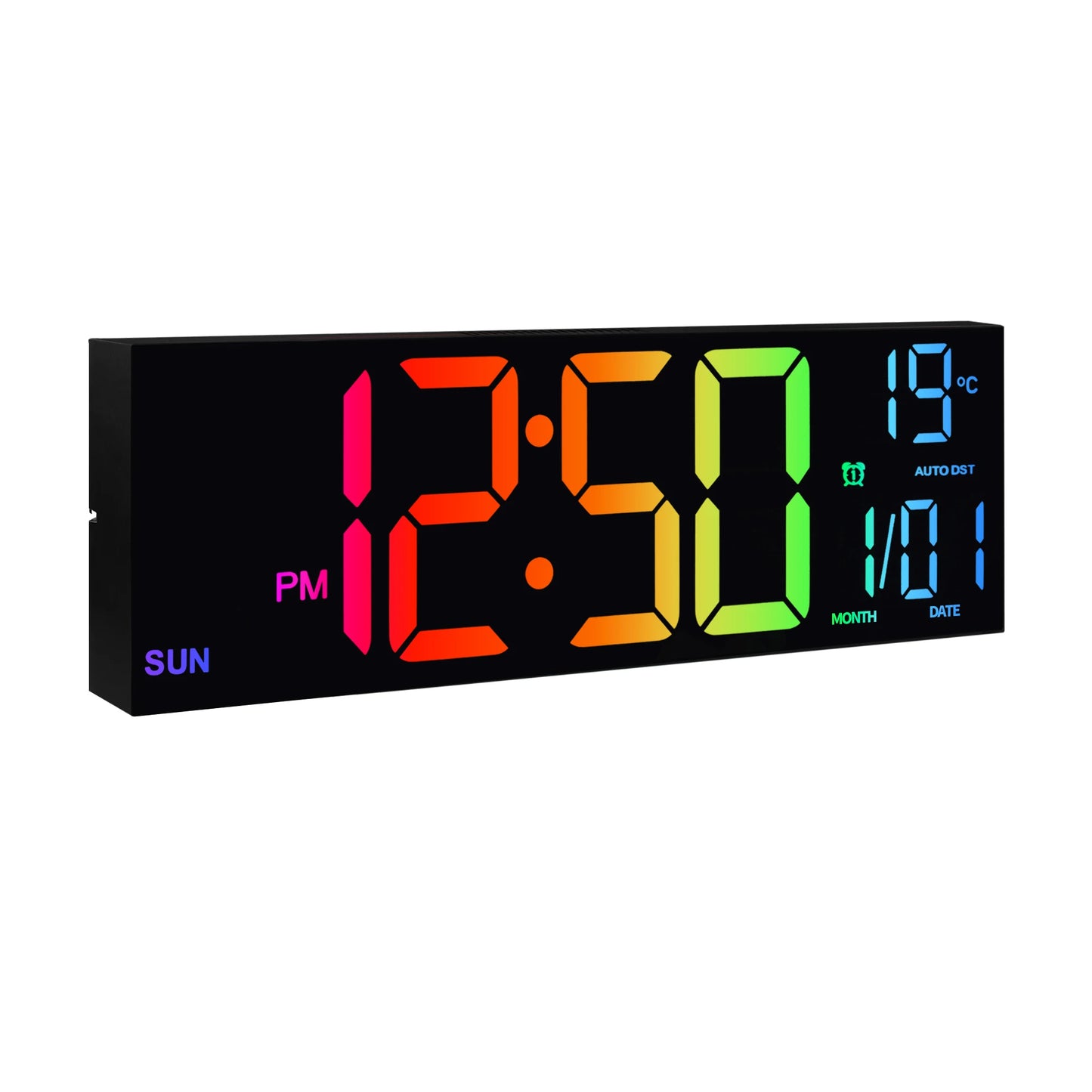 Hign Concerned Digital Wall Clock With Remote Temperature