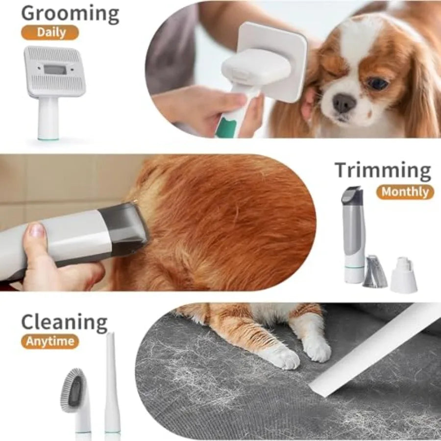 Dog Grooming Kit With 6-In-1 Tools For Dogs Cats Set