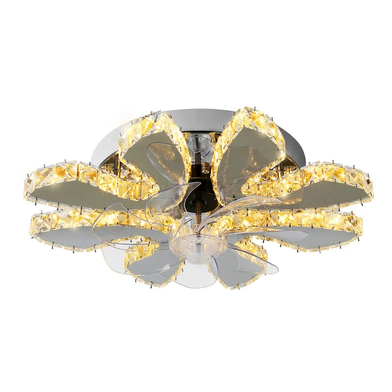 5 Rings Crystal Led Chandeliers Ceiling Mirror Stainless Steel Lustre Cristal For Kitchen Luminarias Parateto Fixtures Plafonier