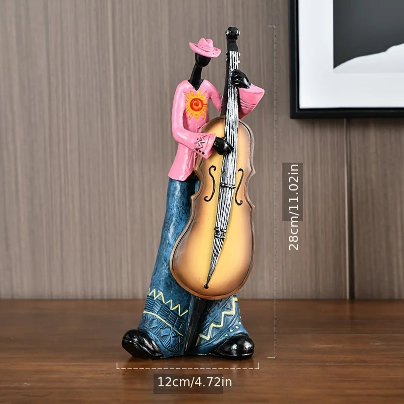 Creative Nordic Vintage Musical Instrument Resin Statue Display