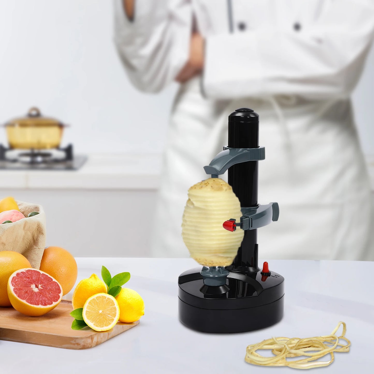 Color Electric Vegetable Peeler Multi Function Rotating Tool