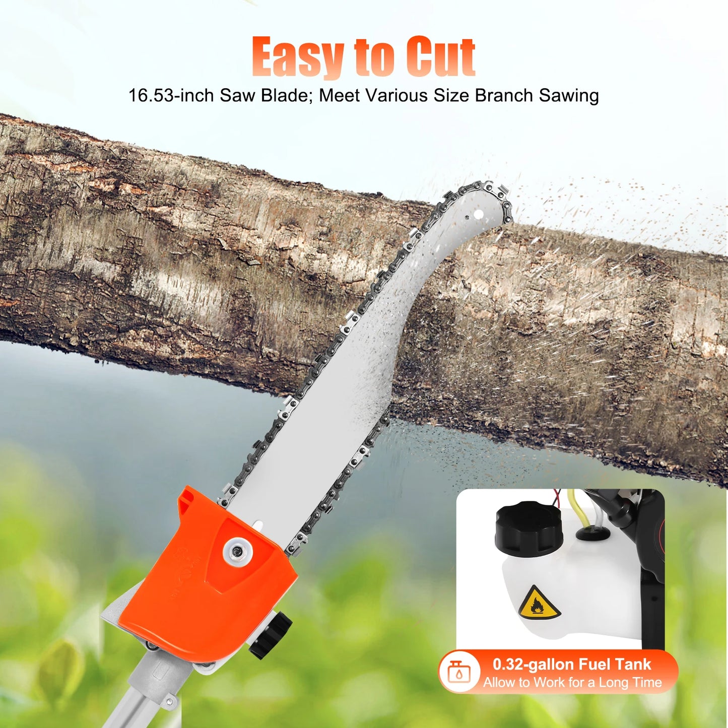 CNCEST Cordless Chainsaw for Agriculture Garden Pruning Saw