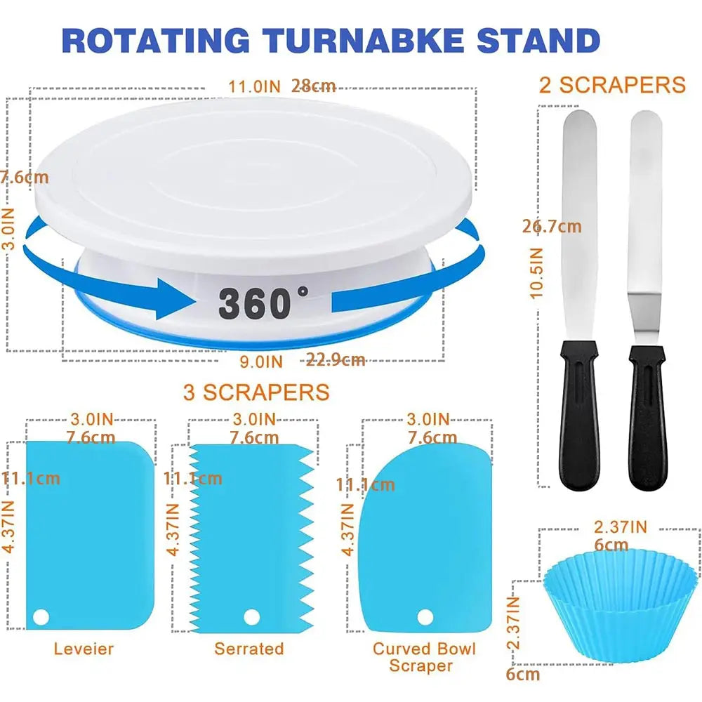 Feature Cake Decoration Set Russian Pipe Tip Baking Kit