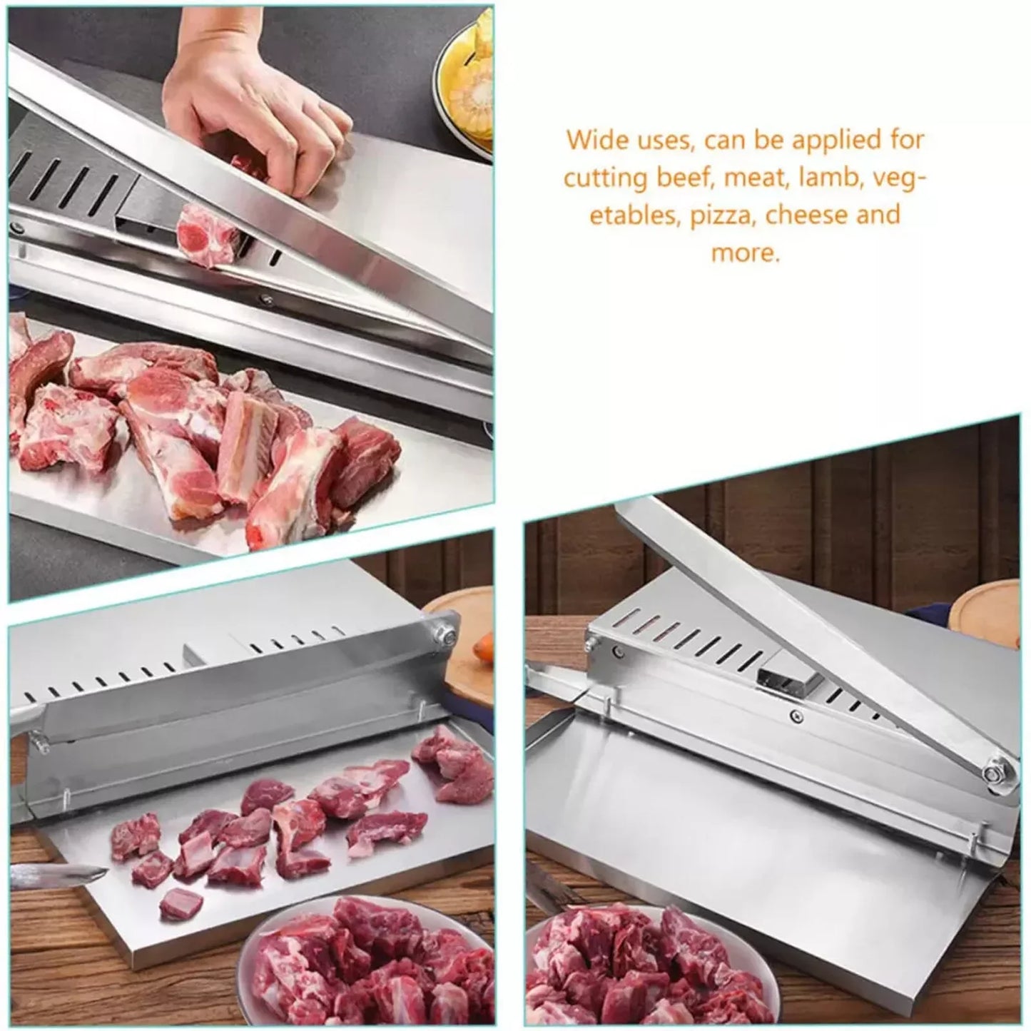 Hign-concerned Manual Meat Slicer Bone Cutter Stainless