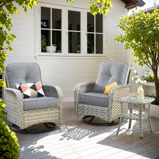 Angduo Outdoor Patio Furniture Set With Glowing Table