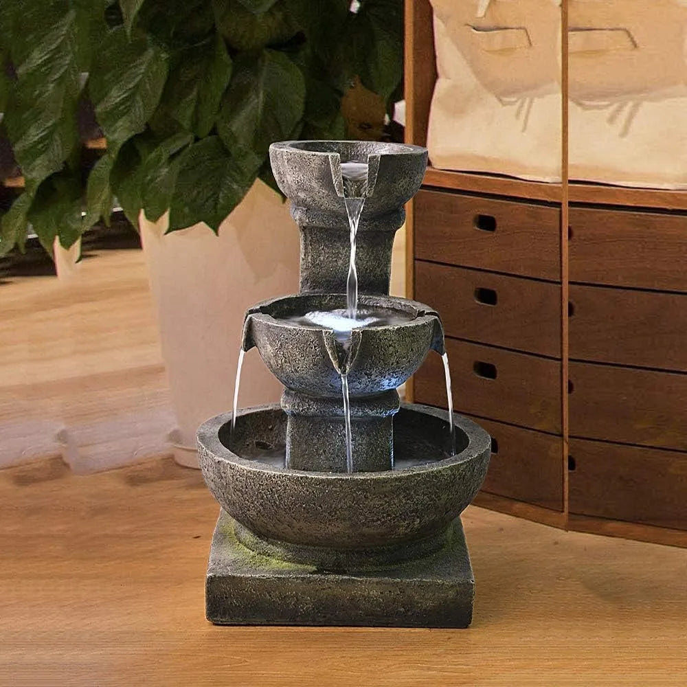 PeterIvan Outdoor Waterfall Fountain For Garden Patio