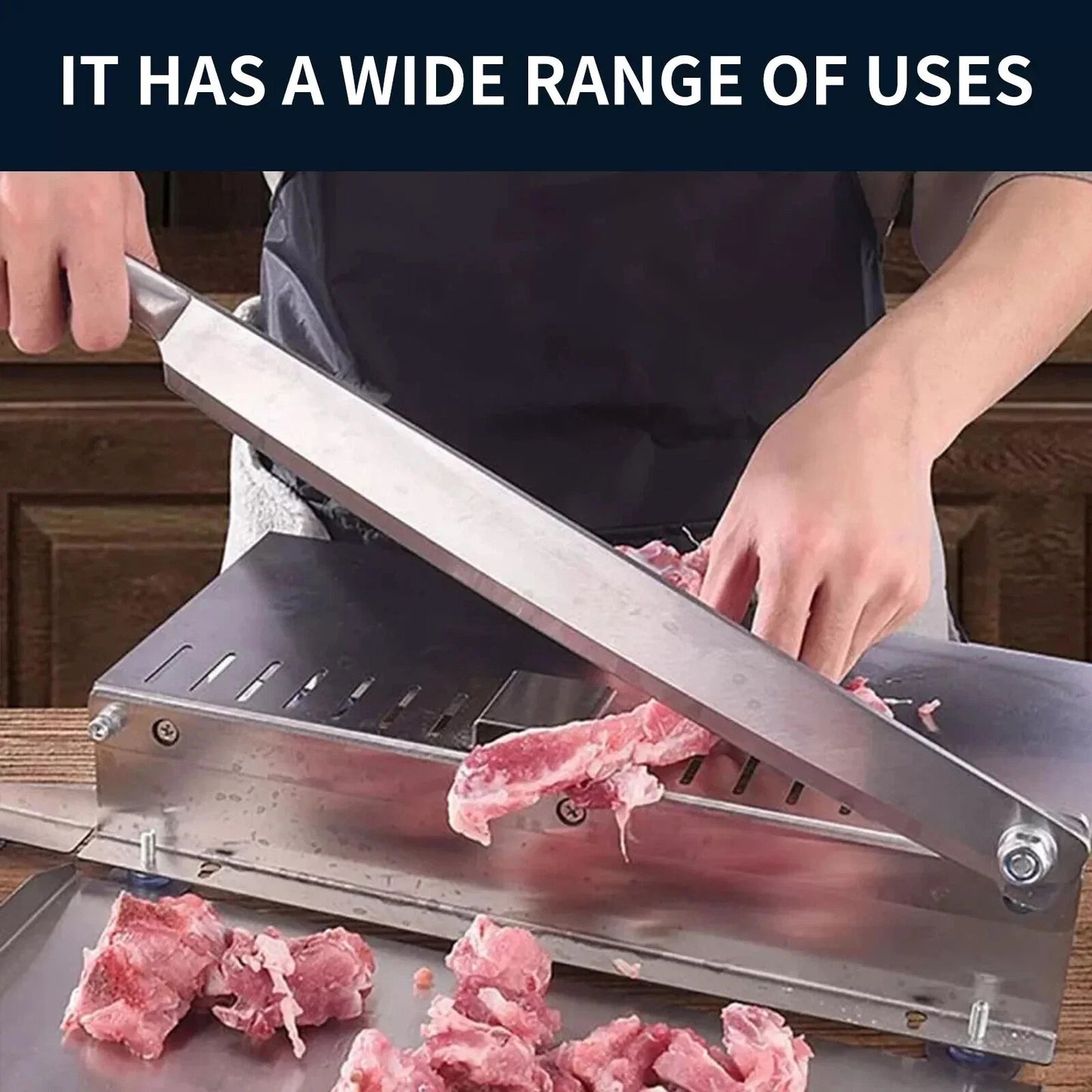 Hign-concerned Manual Meat Slicer Bone Cutter Stainless