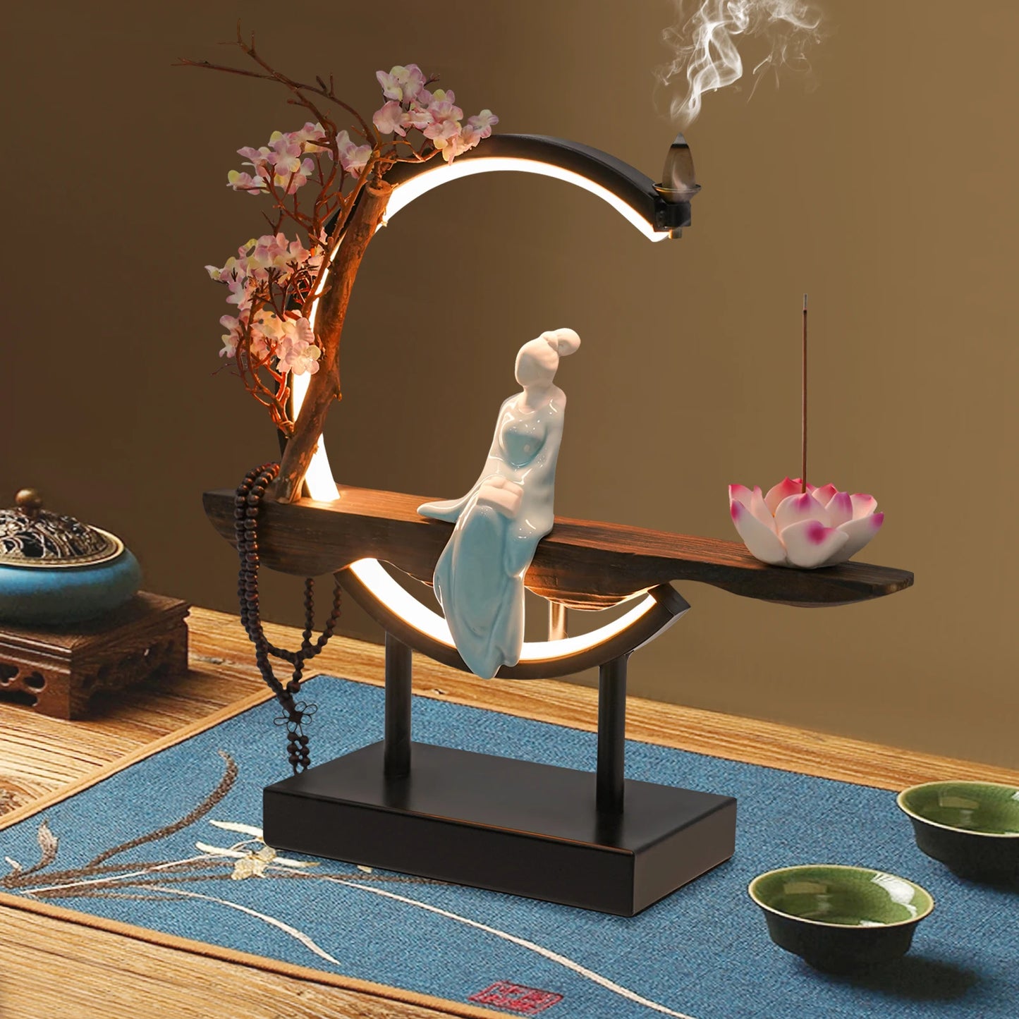 Bymaocar Zen Incense Burner Set For Living Rooms Decor