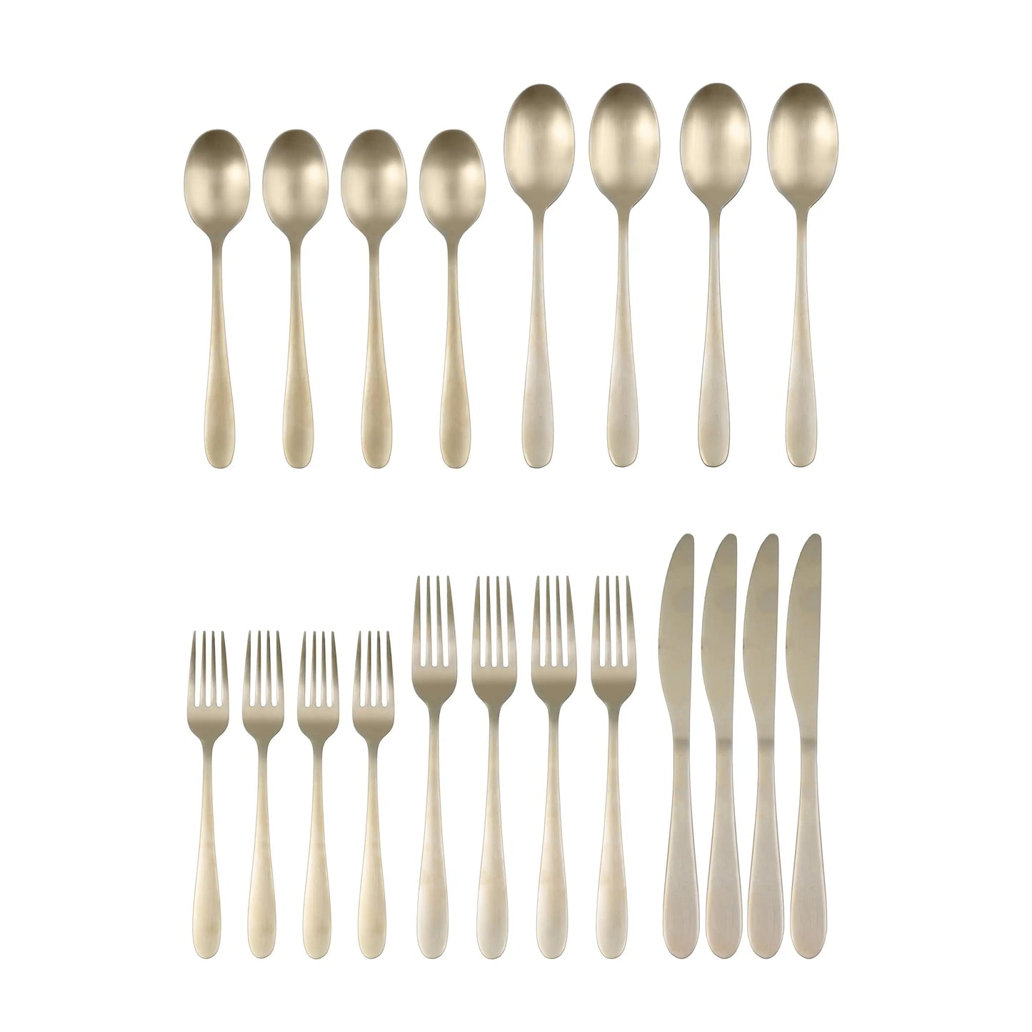 Hign-Concerned Satin 20 Piece Stainless Steel Cutlery Set 4