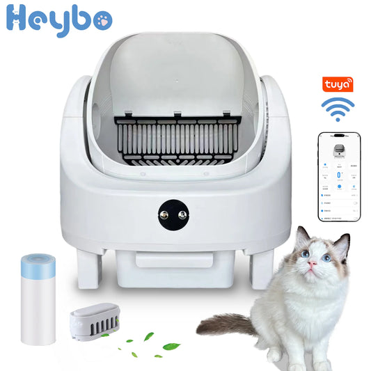 Heybo Automated Self-Cleaning Cat Litter Box With AppConnectivity OdorControl Technology