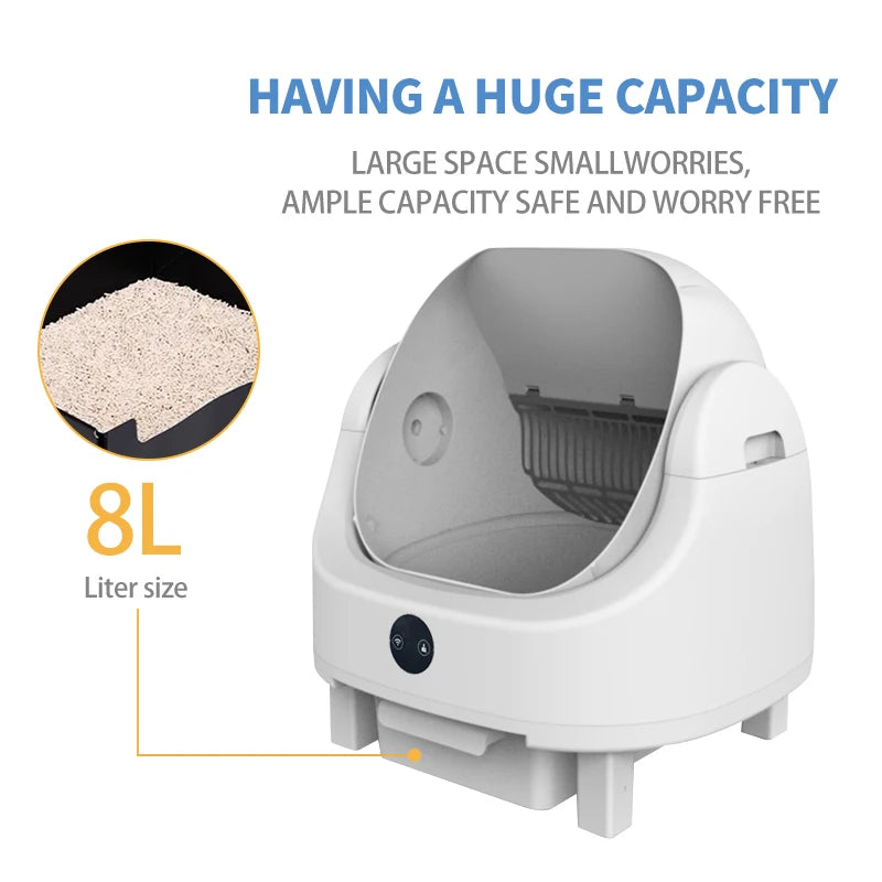 Heybo Automated Self-Cleaning Cat Litter Box With AppConnectivity OdorControl Technology