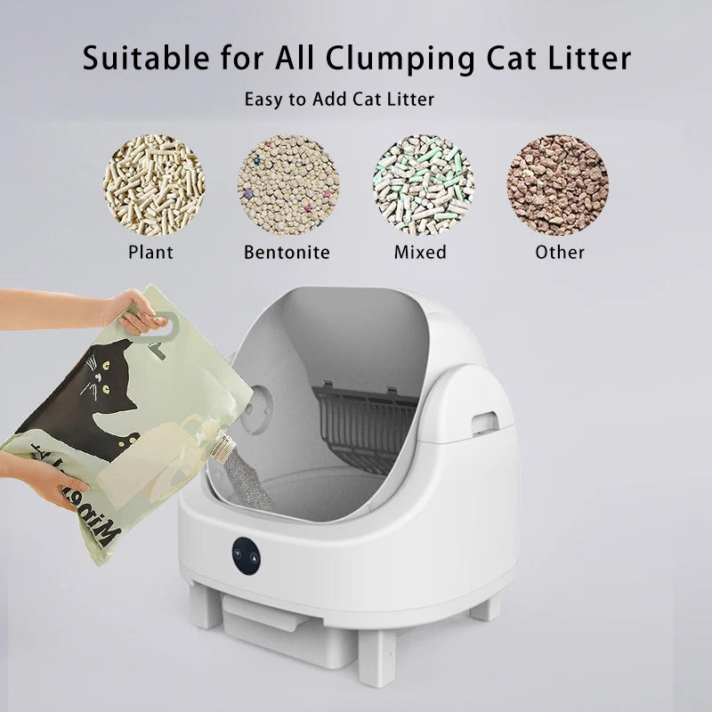 Heybo Automated Self-Cleaning Cat Litter Box With AppConnectivity OdorControl Technology