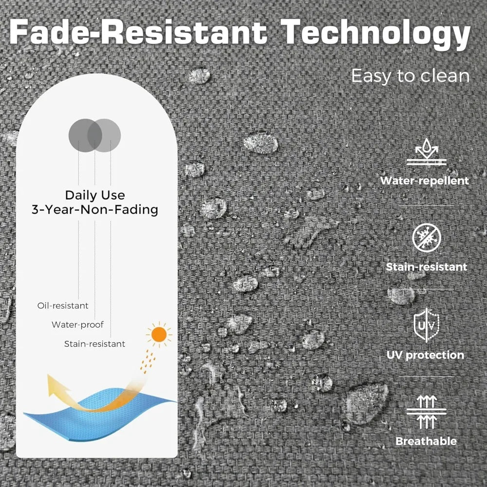 Angduo Outdoor Patio Furniture Set With Glowing Table