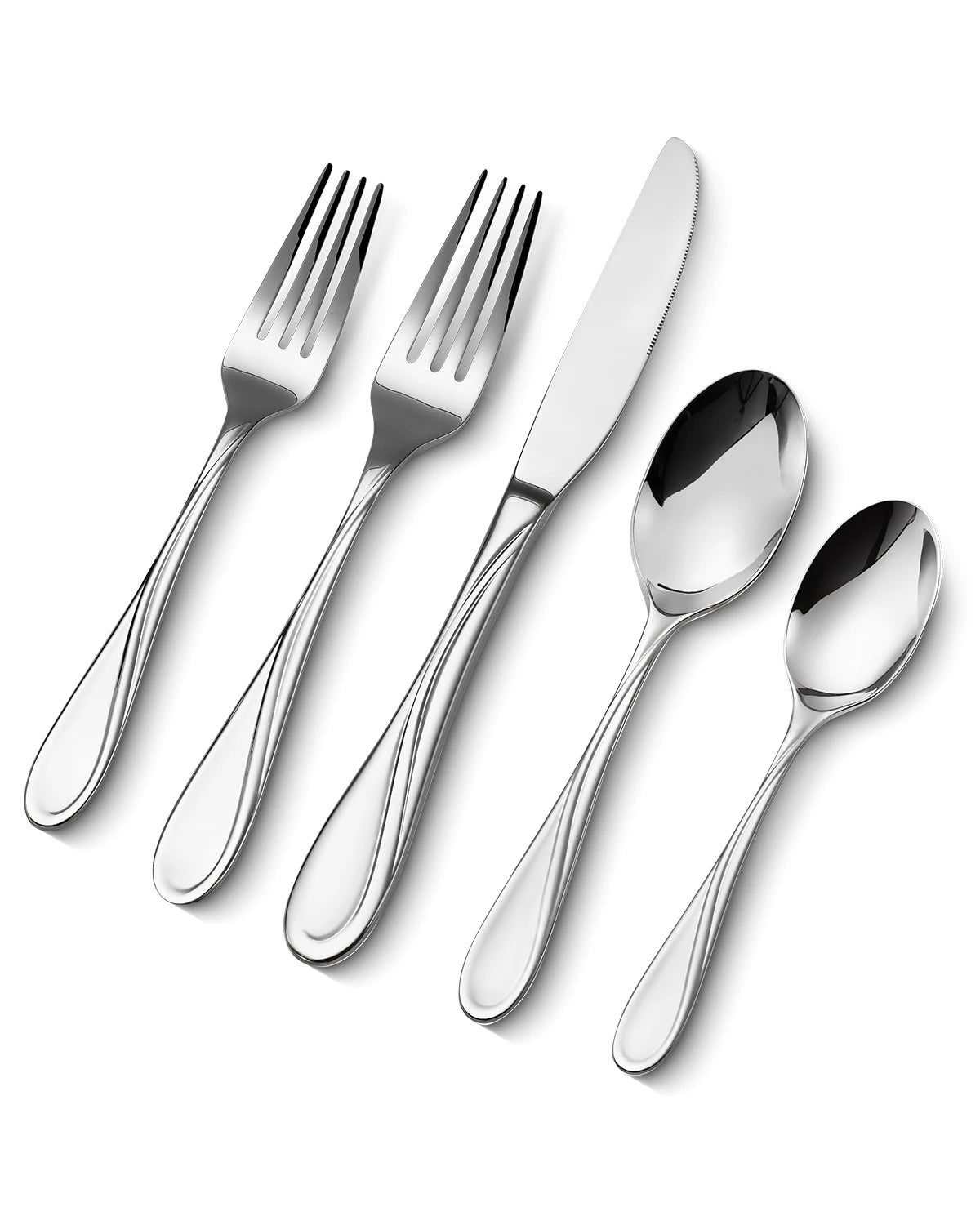 VEVOR Stainless Steel Flatware Set Utensils Mirror Finish