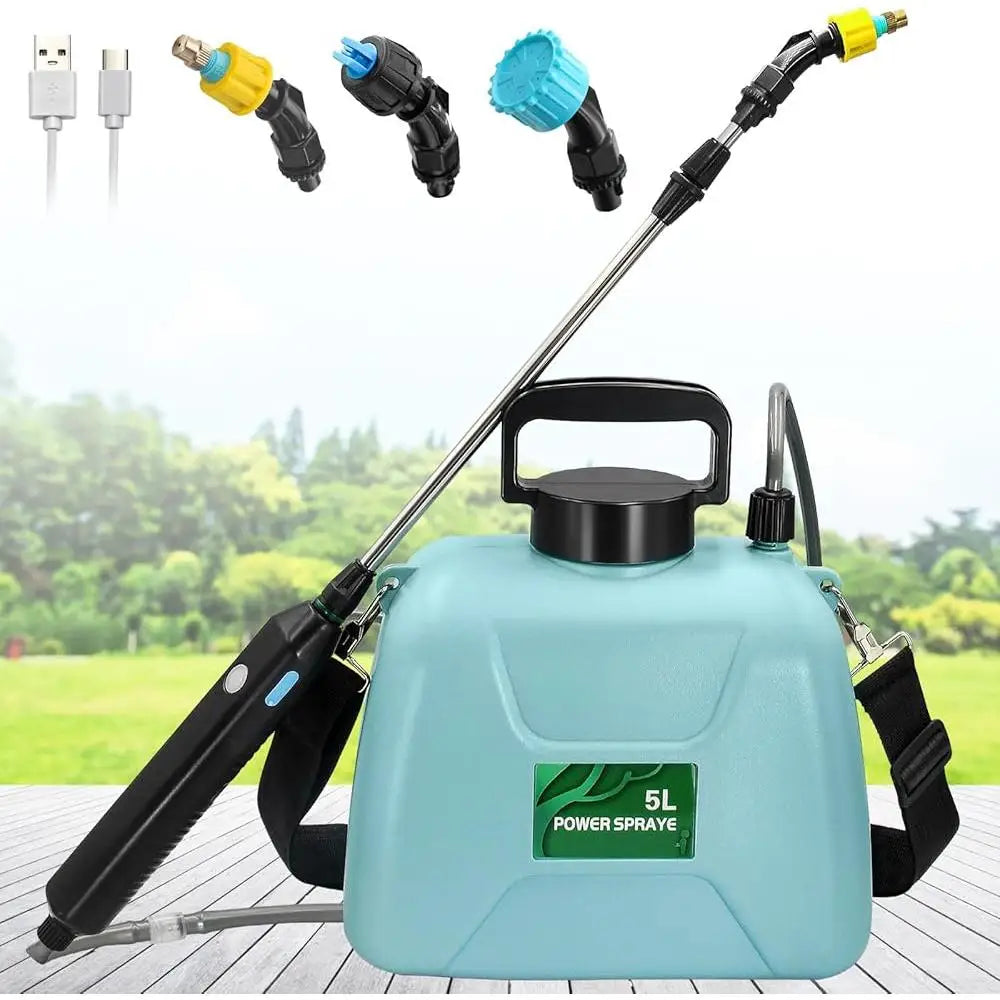 XMSJ Battery Powered Garden Sprayer USB Rechargeable