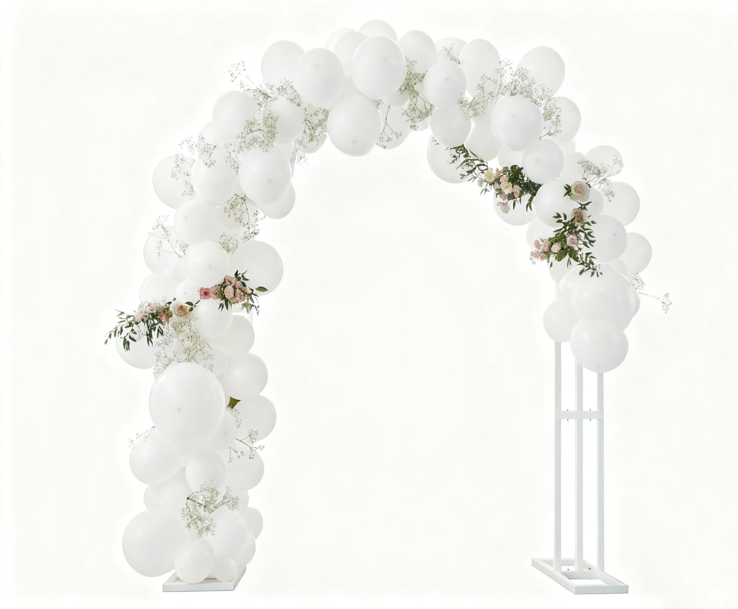 Wedding Arch Stand With Balloon Backdrop 3 Layer Metal Frame