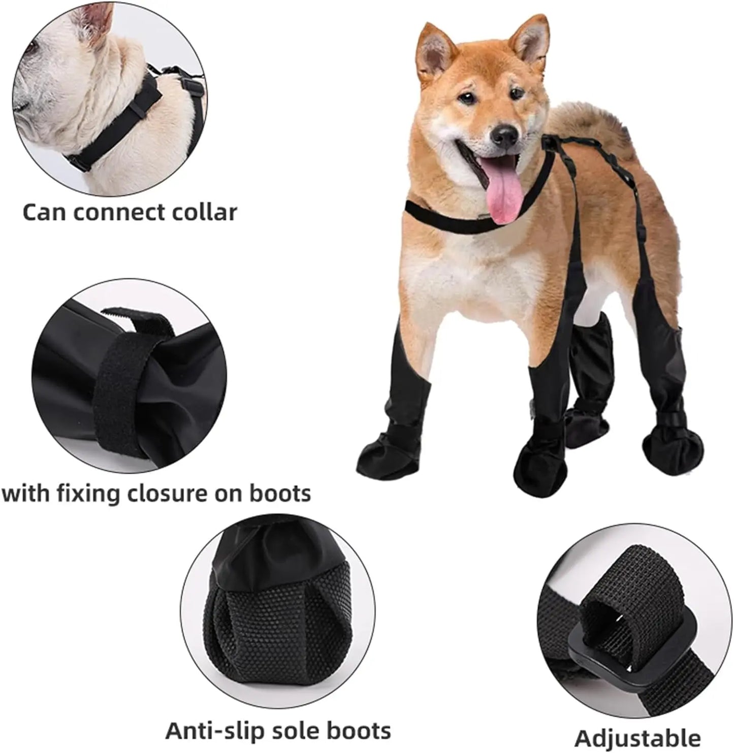 NONECN Waterproof Dog Boot Leggings for Outdoor Walking