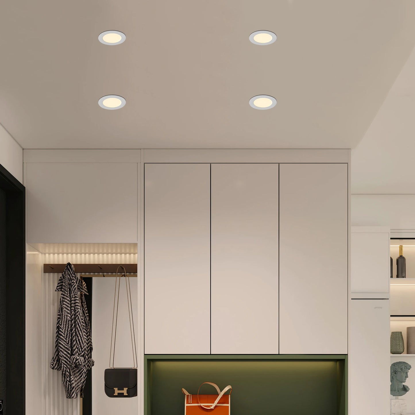 ARLGSITE LED Recessed Lights Junction Box Dimmable Adjustable Kelvin Range
