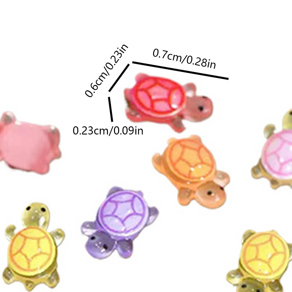 APWIKOGER Night Glow Turtle Miniatures Resin Figurines