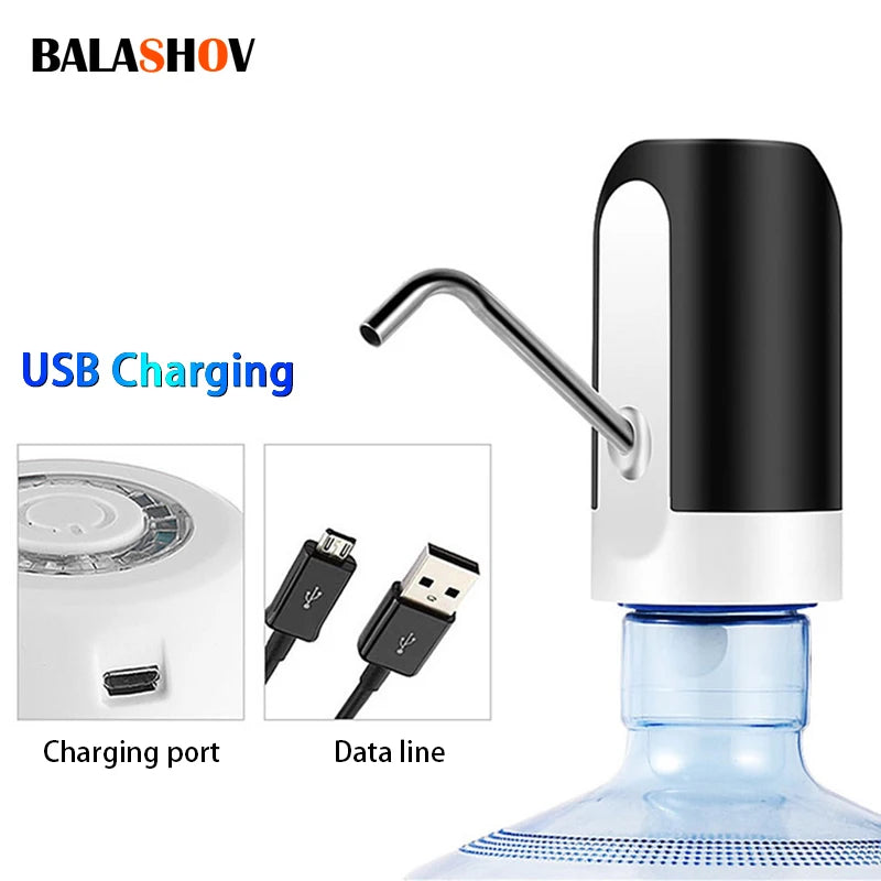 BALASHOV Water Bottle Pump Charging Automatic Electric Dispenser