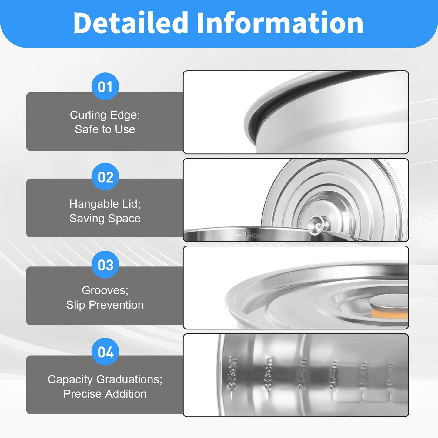 Stainless Steel Stock Pot With Lid For Commercial Kitchen