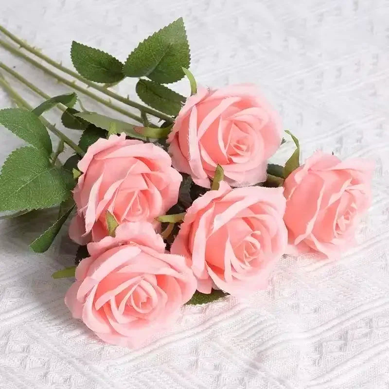 Artificial Rose Bouquet For Wedding And Home Table Centerpiece