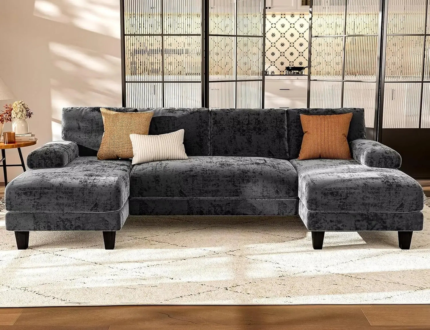 Txtin Articulated Contemporary Luxurious Modular Sectional Sofa With Double Chaise