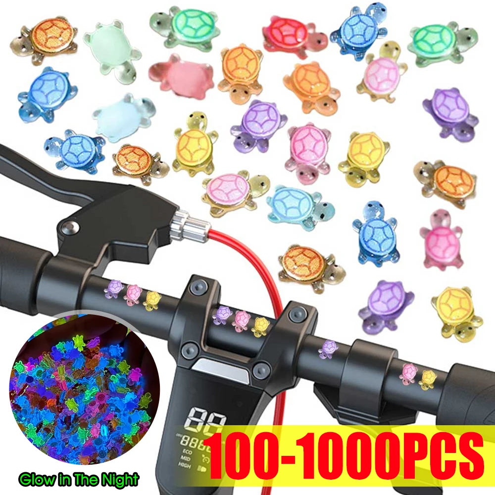 APWIKOGER Night Glow Turtle Miniatures Resin Figurines