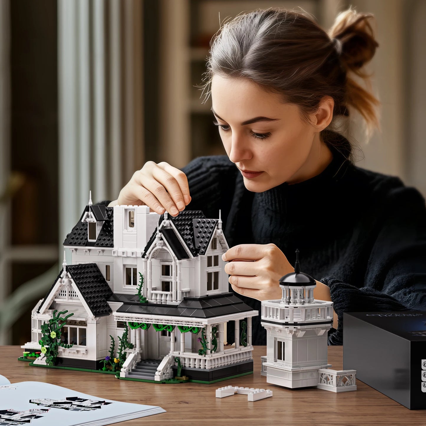 Magic House Building Set With LED Lights For Adults Decor