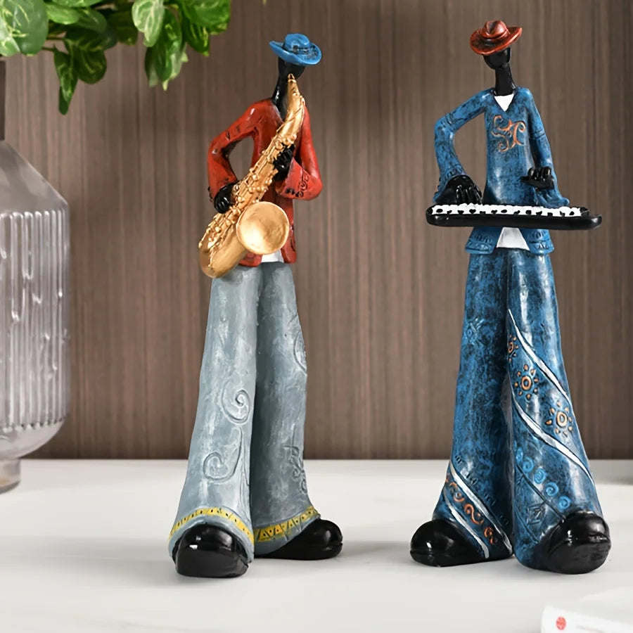 Creative Nordic Vintage Musical Instrument Resin Statue Display