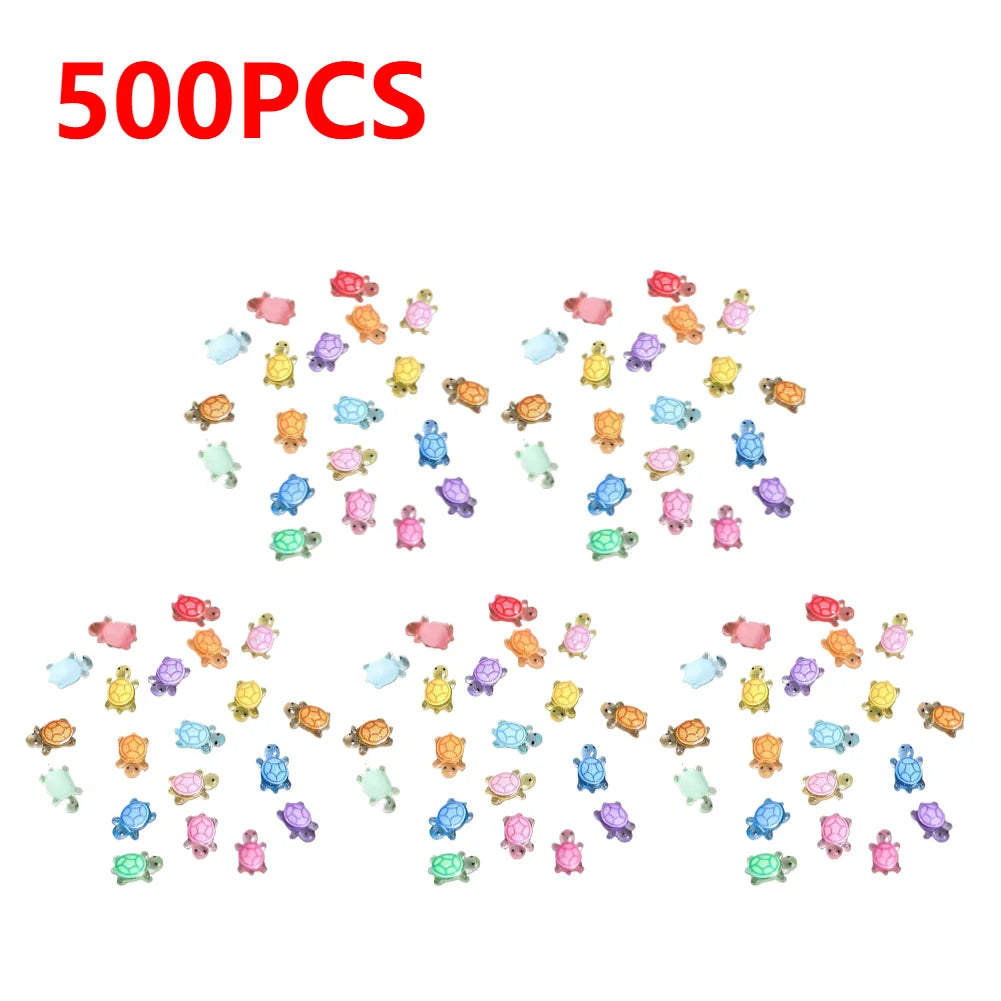APWIKOGER Night Glow Turtle Miniatures Resin Figurines