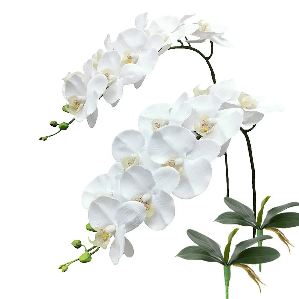 Artificial Phalaenopsis Orchid Branches Real Touch for Arrangements Wedding