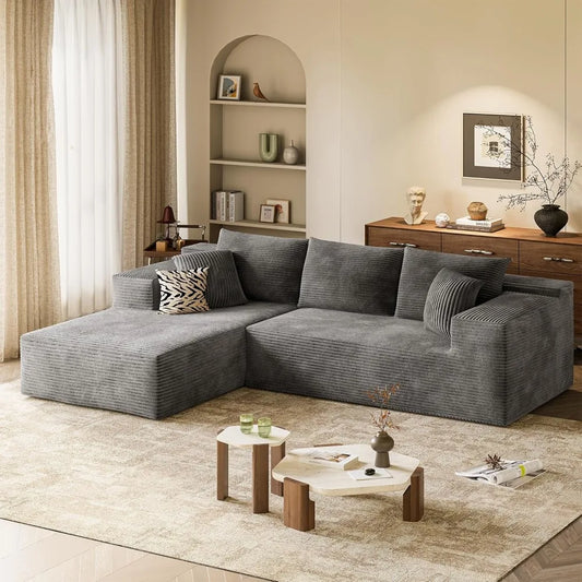 HUANHUICN Cloud Sectional Sofa Modern L Shaped Upholstered Living Room