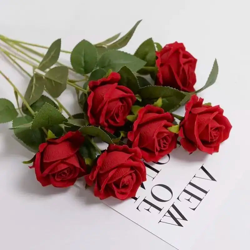 Artificial Rose Bouquet For Wedding And Home Table Centerpiece