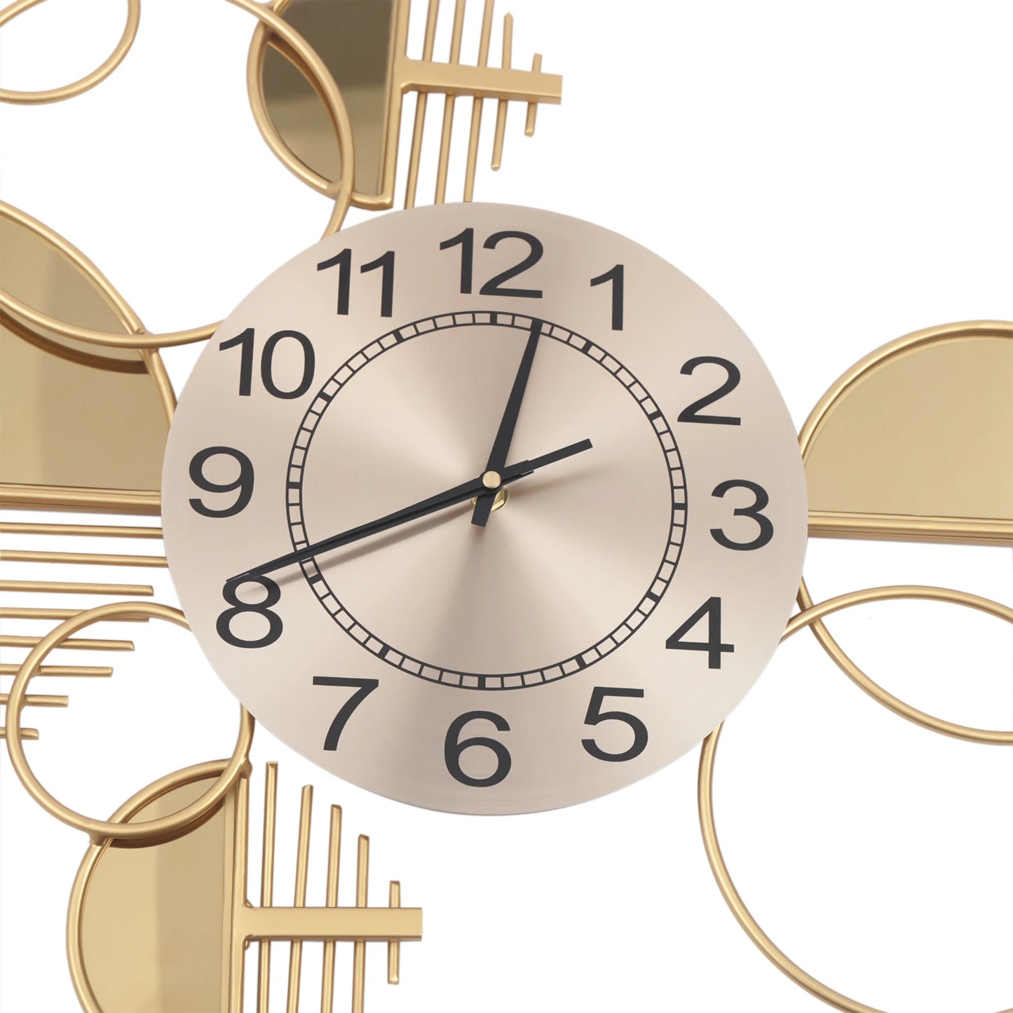 Minimalist Modern Iron Wall Clock Silent Battery Operated