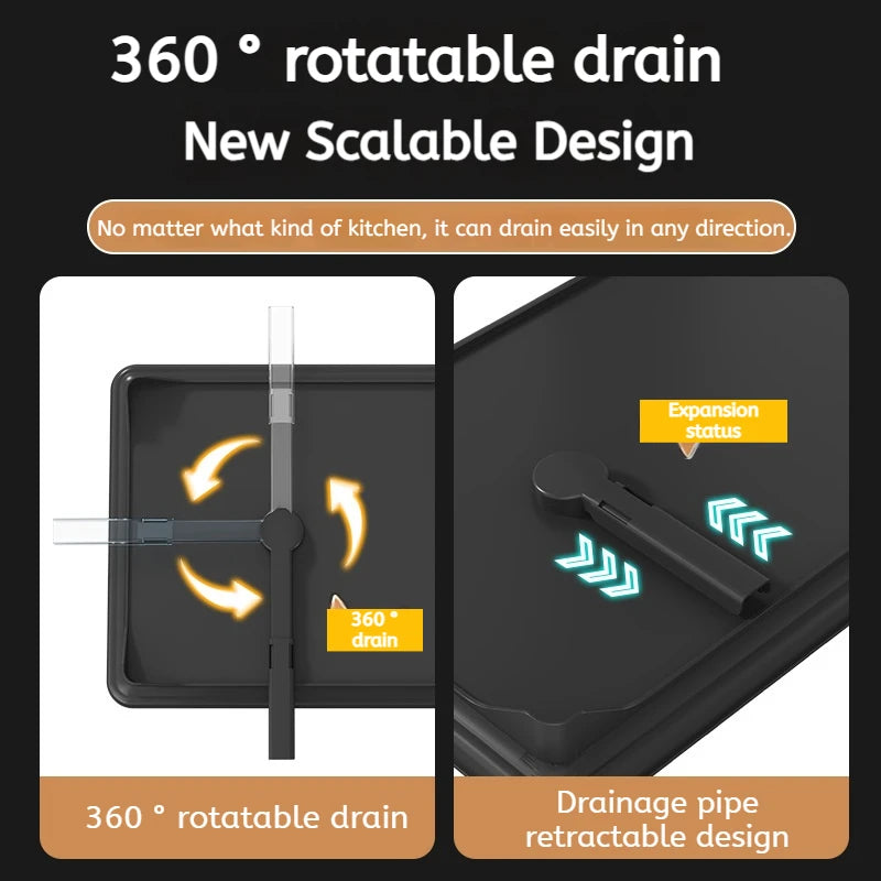 Atmdog Dish Drying Rack Over Sink Stainless Steel Organizer