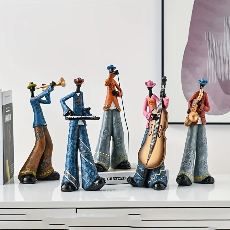 Creative Nordic Vintage Musical Instrument Resin Statue Display