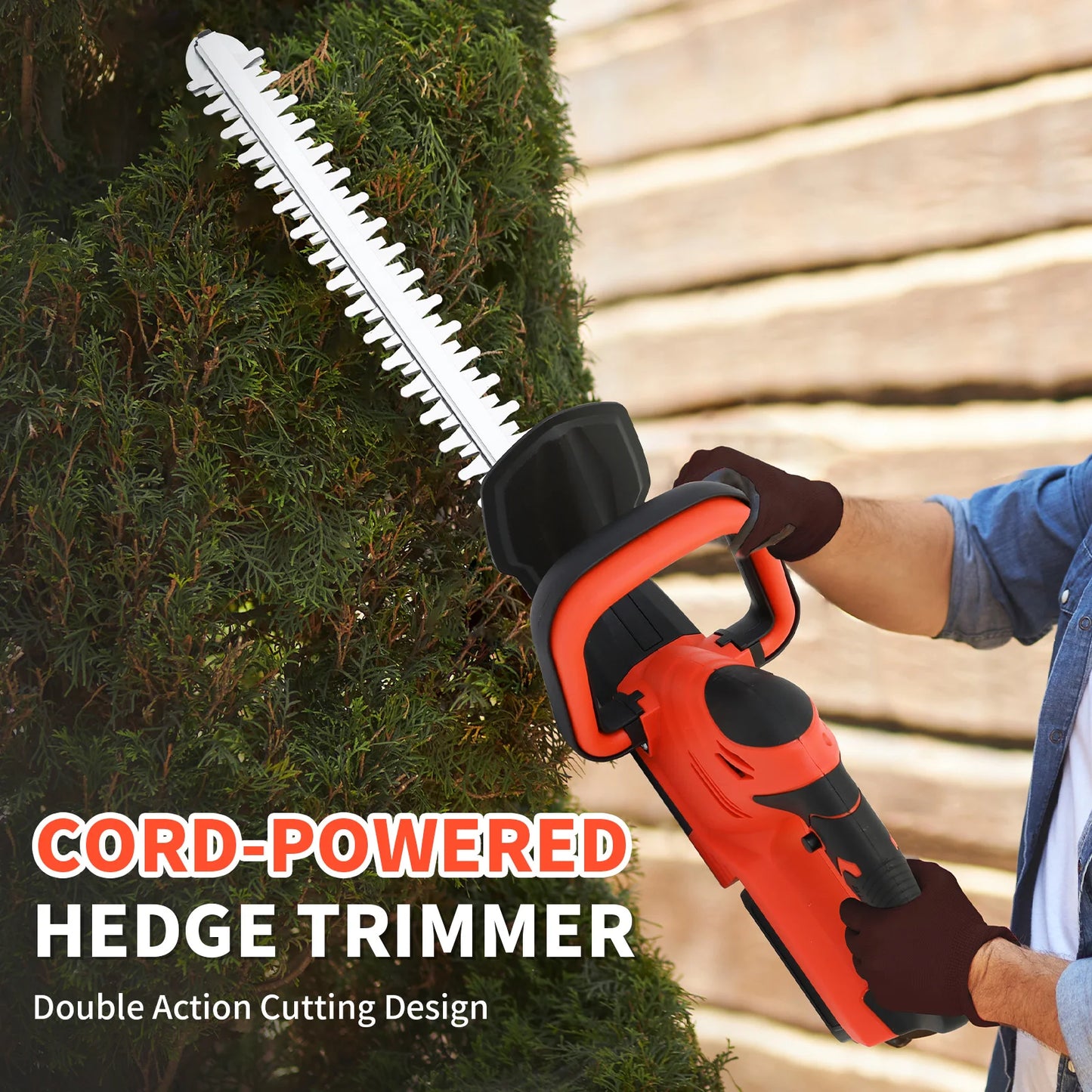 Cordless Hedge Trimmer With 3.0Ah Battery And Charger